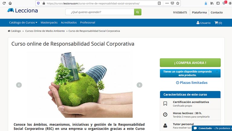 curso responsabilidad social corporativa online